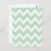 薄い緑の山形 ポストカード (正面/裏面)