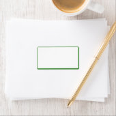 薄い緑の白縁ど色 ラベル (インサイチュ)