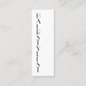 薄い縦のスタイルの文字 スキニー名刺 (正面)