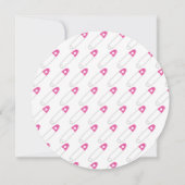 薄い肌とおむつピンク|ベビーシャワー招待状 招待状 (裏面)