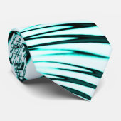 薄い背景に交差した水色の曲線 ネクタイ (ロール)