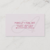 薄い色のモダンな優雅 名刺 (裏面)