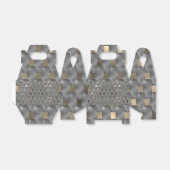 薄い茶色から暗い背景にグレーのボード フェイバーボックス (折り畳みなし)