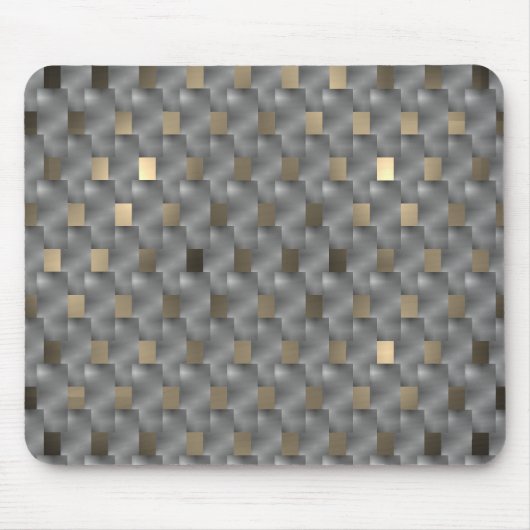 薄い茶色から暗い背景にグレーのボード マウスパッド (正面)