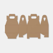薄い茶色のコーヒーのお願い箱 フェイバーボックス (折り畳みなし)