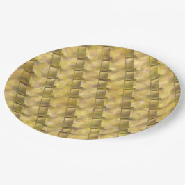 薄い茶色のシェイプ、アップエイジ効果または薄汚れ効果。 ペーパープレート