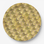 薄い茶色のシェイプ、アップエイジ効果または薄汚れ効果。 ペーパープレート (正面)