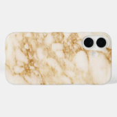 薄い茶色の大理石 Case-Mate iPhoneケース (裏面 (横))