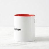 薄い茶色の髪を持つ男性テニスプレーヤーのマグカップ マグカップ (中央)