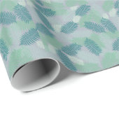 薄い葉グレーのシダ模様 ラッピングペーパー (ロールコーナー)
