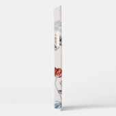 薄い裏花を持つシームレスな花デザイン Case-Mate iPhoneケース (裏面 / 右)
