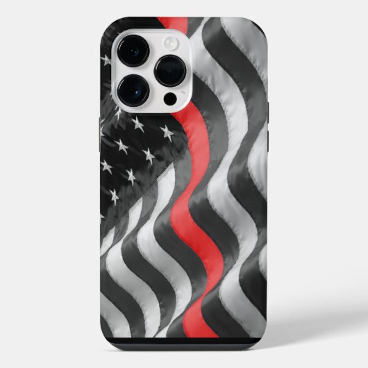 薄い赤い線 iPhoneケース (裏面)