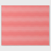 薄い赤と白の波の包装紙 ラッピングペーパー (フラット)