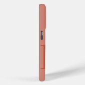 薄い赤モノグラム文字の基本カラーミニマリスト Case-Mate iPhoneケース (裏面 / 右)