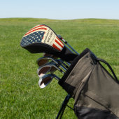 薄い赤線パーソナライズされた消防士モノグラム行 ゴルフヘッドカバー (インサイチュ)