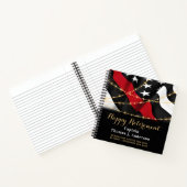 薄い赤線フラッグ消防ゲスト ノートブック (内部)