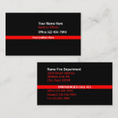 薄い赤線接触 名刺 (正面/裏面)