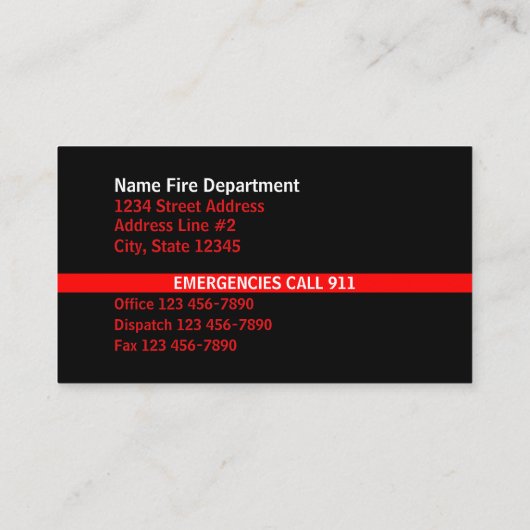 薄い赤線接触 名刺 (裏面)