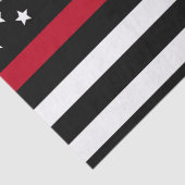 薄い赤線消防士の旗は一流15x20を加えます 薄葉紙 (詳細)