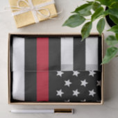 薄い赤線消防士の旗は一流15x20を加えます 薄葉紙 (ギフト)