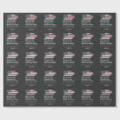 薄い赤線消防士の聖書の詩アメリカ ラッピングペーパー (フラット)