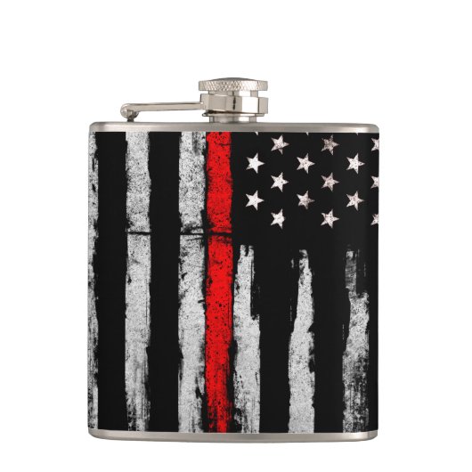 薄い赤線 フラスク (正面)