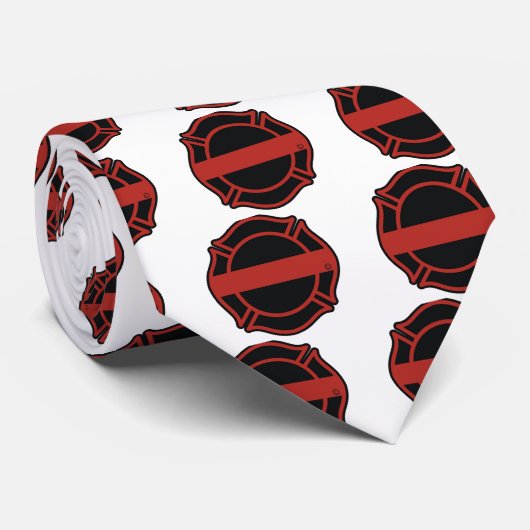 薄い赤線Maltesseの十字 ネクタイ (ロール)