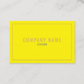 薄い金ゴールド縁どネオン黄 名刺 (正面)