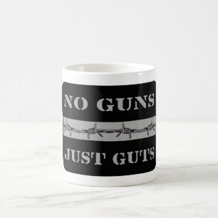 薄い銀製ライン銃のちょうど内臓の訂正のマグ無し コーヒーマグカップ