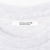 薄い長方形の鉄の上の白いラベル ラベル (貼付)