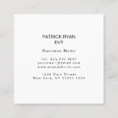 薄い陰刻EMSの米国旗のプロフェッショナル スクエア名刺 (裏面)