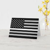 薄い陰刻EMS EMTの米国旗 カード (黄色い花)