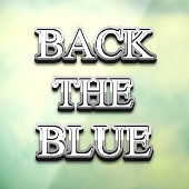 薄い青いラインのサポータ窓の固定 ウィンドウサイン (シート3)