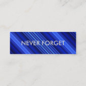 薄い青いラインカスタムの名刺 スキニー名刺 (裏面)