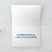 薄い青い線のあいさつカスタム文 カード (内部)