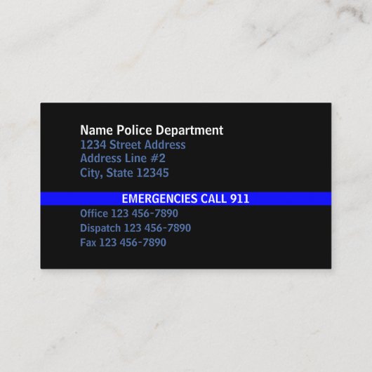 薄い青い線のアメリカ連絡ン旗 名刺 (裏面)