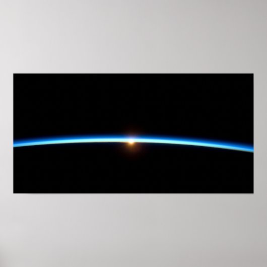 薄い青い線のキャンバス印刷 ポスター (正面)