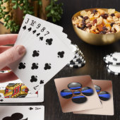 薄い青い線のシャムロックボタン トランプ (インサイチュ)