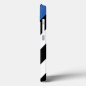 薄い青い線の星とストライプ Case-Mate iPhoneケース (裏面 / 左)