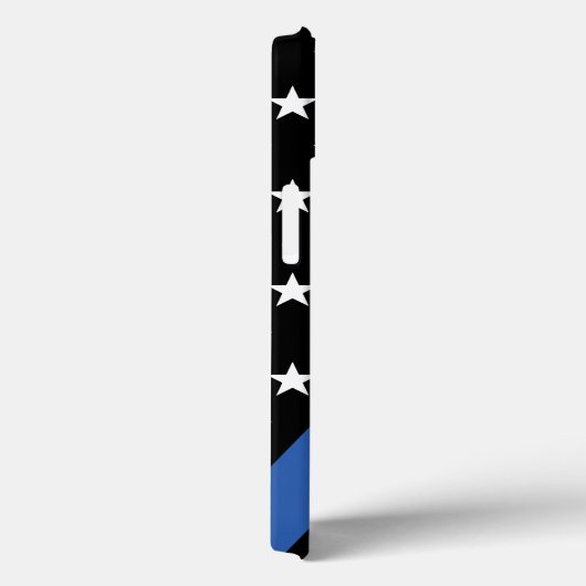 薄い青い線の星とストライプ Case-Mate iPhoneケース (裏面 / 右)