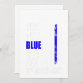 薄い青い線の警察旗 バック・ザ・ブルー ギフト シーズンカード (正面/裏面)