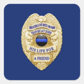 薄い青い線の1種類 スクエアシール (正面)