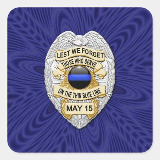 薄い青い線の1種類 スクエアシール (正面)