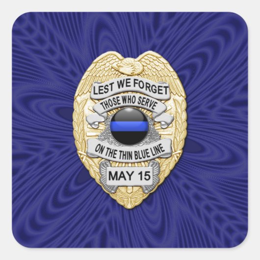 薄い青い線の1種類 スクエアシール (正面)