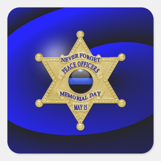 薄い青い線の1種類 スクエアシール (正面)