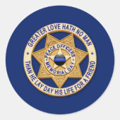 薄い青い線の1種類 ラウンドシール (正面)