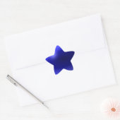 薄い青い線の1種類 星シール (封筒)