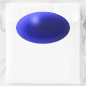 薄い青い線の1種類 楕円形シール (バッグ)