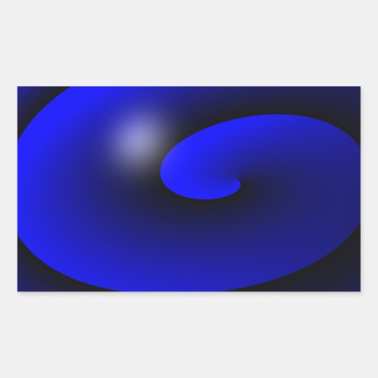 薄い青い線の1種類 長方形シール (正面)