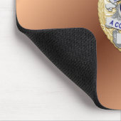 薄い青い線バッジ マウスパッド (コーナー)